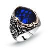 Blue-Zircon-Classic-Silver-Men-Ring-100x100